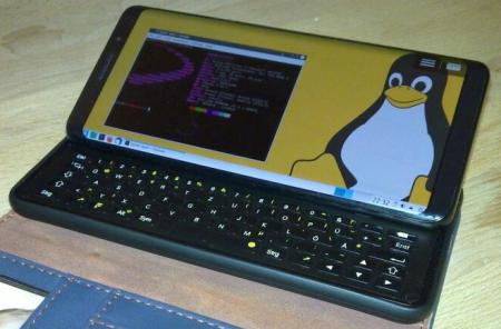 Devuan GNU/Linux running on my Pro1