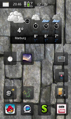 Another Maemo desktop on my Nokia N900.